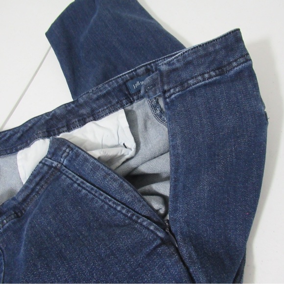 J. Jill Authentic Fit Front Slit Ankle Denim Jeans Size 14 - Picture 10 of 12